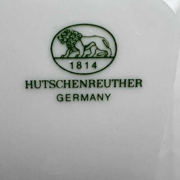 Vintage Hutschenreuther Fruit Salad Plate Lot of 5 Germany Gold Rim 8" 1960s - Picture 8 of 8